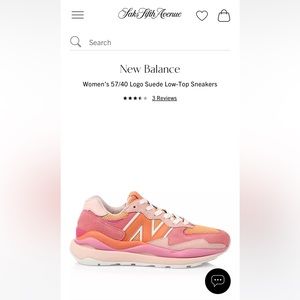 New Balance 57/40 Pink Sneakers